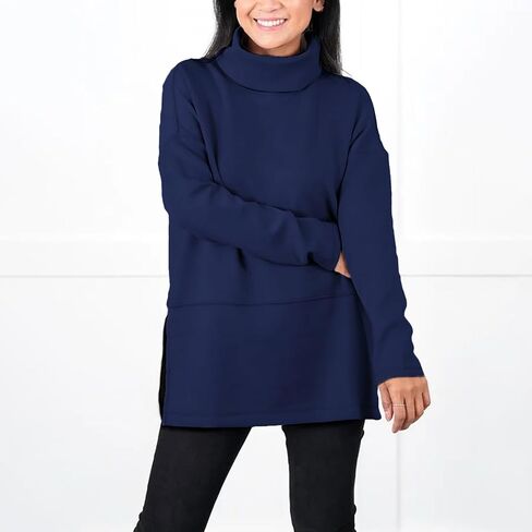 uhnmki Airessentials Turtleneck Tunic, Air Essentials Turtleneck Tunic for Women, Air Essentials Tunic Pullover in Kuwait