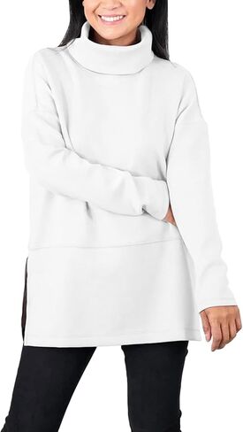 uhnmki Airessentials Turtleneck Tunic, Air Essentials Turtleneck Tunic for Women, Air Essentials Tunic Pullover in Kuwait