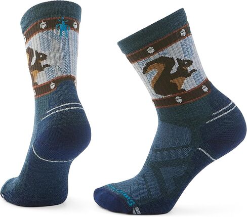 Smartwool womens Hike Light Cushion Squirrely Print Crew Socks in Saudi Arabia