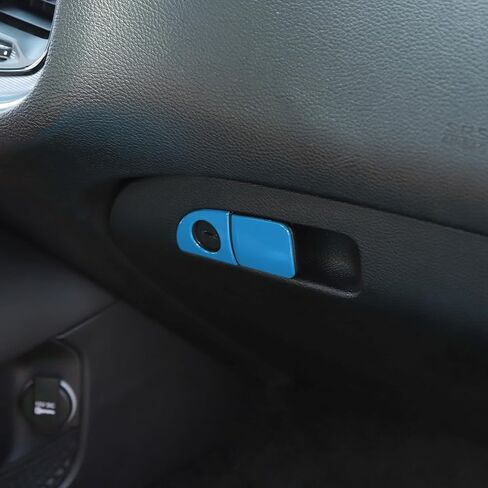 RT-TCZ for Challenger Glove Box Latch Handle Trim Cover Red for Dodge Charger 2010 Up for Challenger 2015 Up for Chrysler 300C 2011 Up Red Interior Accessories 2pcs in Saudi Arabia