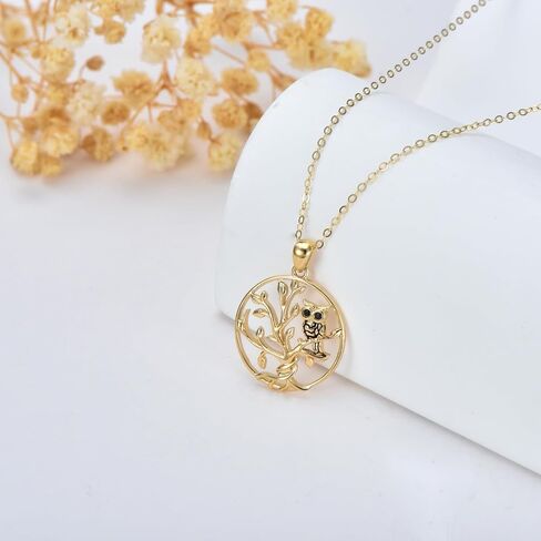 DOVRAN 14k Solid Gold Turtle Necklace for Women Real Yellow Gold Heart Pendant Ocean Animal Summer Jewelry Gifts for Wife Mom in Saudi Arabia