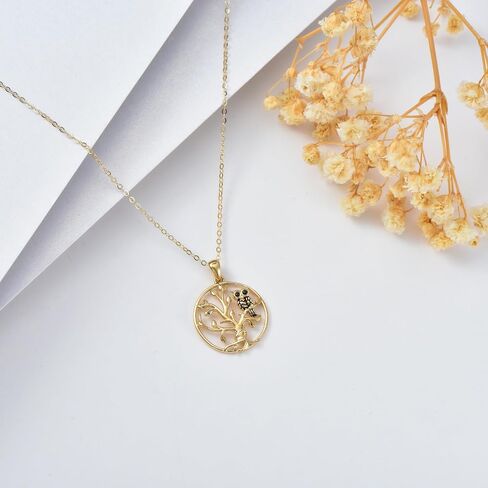 DOVRAN 14k Solid Gold Turtle Necklace for Women Real Yellow Gold Heart Pendant Ocean Animal Summer Jewelry Gifts for Wife Mom in Saudi Arabia