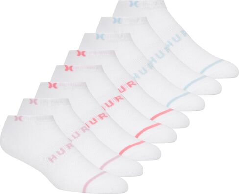 Hurley womens 8 Pack Sport Ultra Soft Low Cut Socks in Saudi Arabia