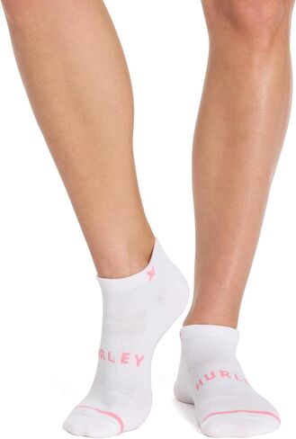 Hurley womens 8 Pack Sport Ultra Soft Low Cut Socks in Saudi Arabia