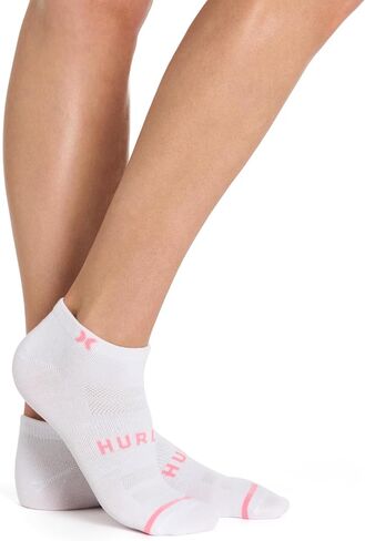 Hurley womens 8 Pack Sport Ultra Soft Low Cut Socks in Saudi Arabia