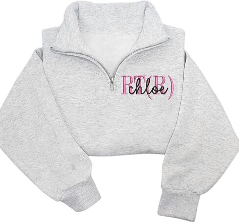 UrbanNEST Custom Embroidered Nurse Quater Zip Sweatshirt, Hoodie, T-Shirt for Women, NP, CPN, RN Sweatshirt, Gifts for Nurses in Saudi Arabia