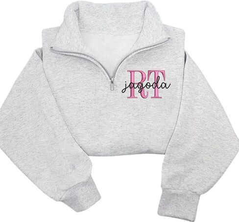 UrbanNEST Custom Embroidered Nurse Quater Zip Sweatshirt, Hoodie, T-Shirt for Women, NP, CPN, RN Sweatshirt, Gifts for Nurses in Saudi Arabia