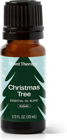 Plant Therapy Christmas Tree Holiday Essential Oil Blend 100% Pure, Undiluted, Natural, Therapeutic Grade 10 mL (1/3 oz) in Kuwait