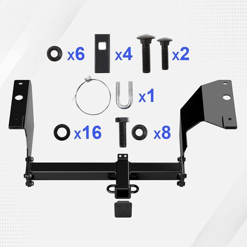 Trailer Hitch, 2 inch Towing Hitch Receiver with Class 3 Hitch Cover Compatible with Honda CR-V 1997-2001 in Saudi Arabia