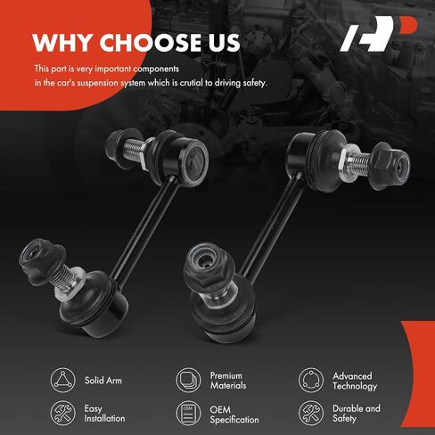 A-Premium 2 x Front Sway Bar Links Stabilizer Bar Links, Compatible with Mazda CX-9 CX9 2007-2015 in Saudi Arabia