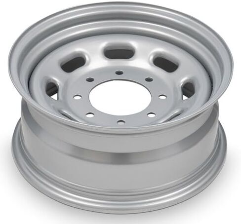 عجلة استبدال OEM جديدة لـ 1999-2004 Ford F350SD SRW مقاس 16 × 7 بوصة حافة فولاذية مطلية باللون الفضي تناسب LT265/75R16 in Saudi Arabia