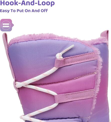 Blikcon Boys Girls Snow Boots Water-Resistant Slip Resistant Warm Winter Shoes (Toddler/Little Kid/Big Kid) in Kuwait