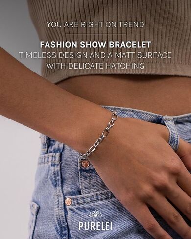 Purelei® Fashion Show Bracelet – Elegant, Playful Women's Bracelet – 18K Gold-Plated Stainless Steel – Adjustable Length 6.3/6.69/7.48 inches – Hawaiian-Inspired in Saudi Arabia
