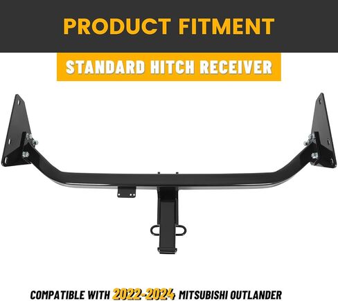 KUAFU Class 3 Trailer Hitch 2 Inch Receiver Compatible with 2022-2024 Mitsubishi Outlander Rear Bumper Towing in Saudi Arabia