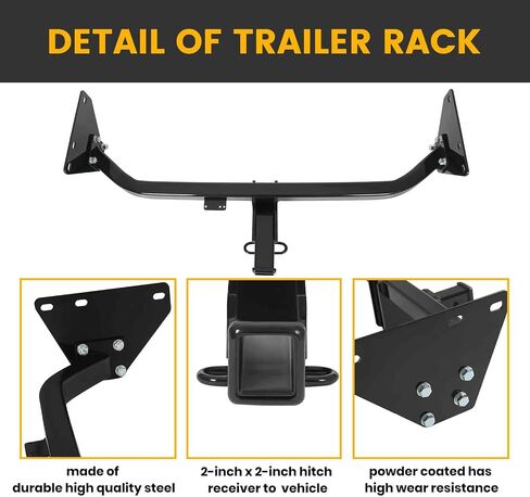 KUAFU Class 3 Trailer Hitch 2 Inch Receiver Compatible with 2022-2024 Mitsubishi Outlander Rear Bumper Towing in Saudi Arabia