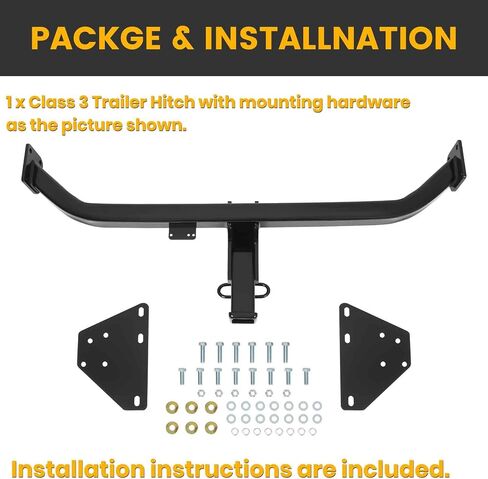 KUAFU Class 3 Trailer Hitch 2 Inch Receiver Compatible with 2022-2024 Mitsubishi Outlander Rear Bumper Towing in Saudi Arabia
