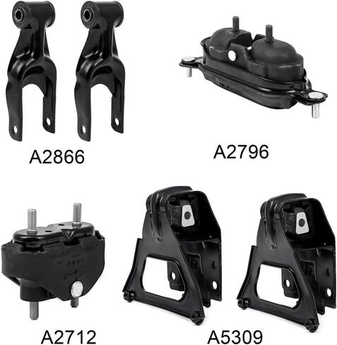 SCITOO Engine Mount Trans Mounts Set fit for 2000-2005 for Chevrolet Impala 2000-2005 for Chevrolet Monte Carlo A2796 in Saudi Arabia