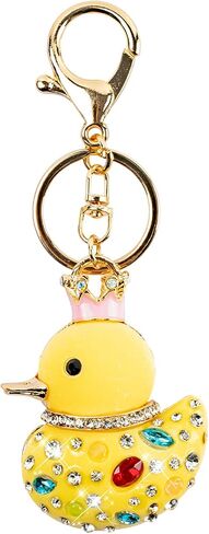 Duck Keychain, Bling Duck Keychains for Women, Duck Rhinestone Crystal Key Chain, Cute Purse Charms for Backpack Bags in Saudi Arabia