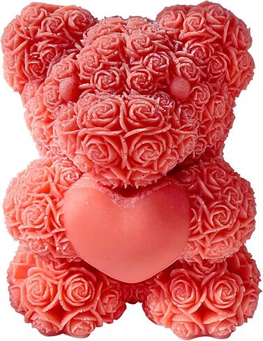 Bear Mold Rose Resin Mold Animal Resin Mold Dragon Resin Casting Mold Resin Making Molds Silicone Mold for Candle Home Decorate Mold 3D Animal Mold Candle Making Mold in Kuwait