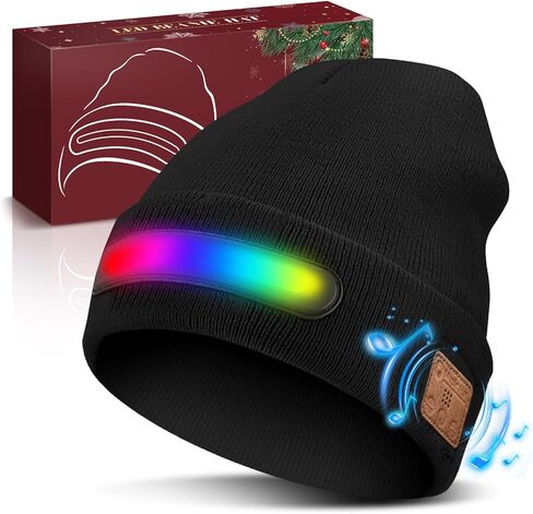 قبعة صغيرة للجنسين مع هدايا RGB Light & Bluetooth للرجال للنساء الأب أبعاد USB قابلة لإعادة الشحن in Kuwait