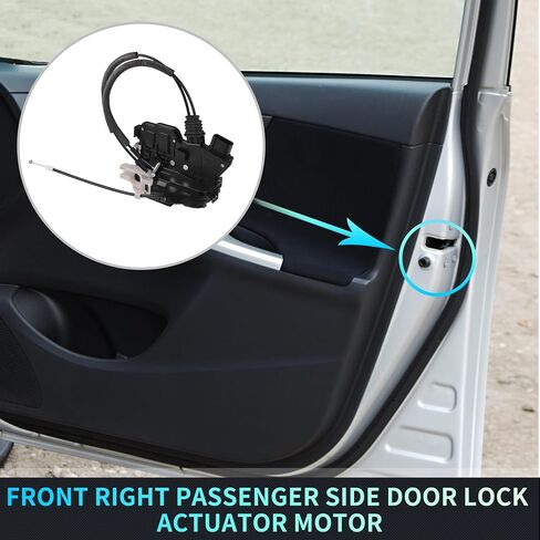 X AUTOHAUX Replacement Front Right Passenger Side Power Door Lock Actuator Motor with Cable for Kia Sorento 2009 2011-2014 Door Latch Actuator Assembly Replace No.813202P020 Black in Saudi Arabia