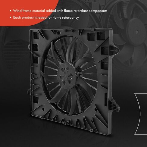 A-Premium Engine Radiator Cooling Fan Assembly with Brushless Motor Compatible with Select Chevrolet & Buick Models - Traverse 2018-2020, Enclave 2018-2020 - Replace# 23182042 in Saudi Arabia