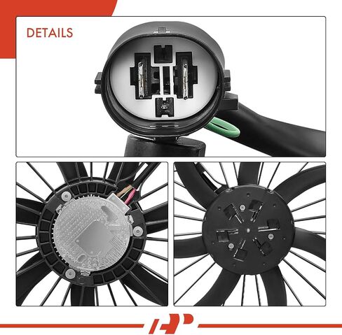 A-Premium Engine Radiator Cooling Fan Assembly with Brushless Motor Compatible with Select Chevrolet & Buick Models - Traverse 2018-2020, Enclave 2018-2020 - Replace# 23182042 in Saudi Arabia