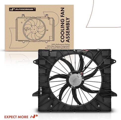 A-Premium Engine Radiator Cooling Fan Assembly with Brushless Motor Compatible with Select Chevrolet & Buick Models - Traverse 2018-2020, Enclave 2018-2020 - Replace# 23182042 in Saudi Arabia