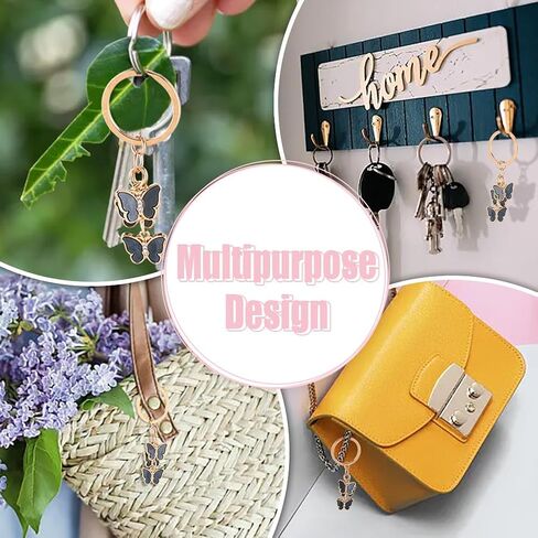 CRASPIRE 27Pcs Gummy Bear Keychains Bulk 9 Colors Iron Keyring Key Chains Transparent Small Mini Resin Candy Animal Hanging Pendant for Car Key Keychain Bag Purse Party Favors DIY Decoration in Saudi Arabia