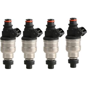 MOSTPLUS 370cc Fuel Injectors Compatible for Honda Acura Turbo Boost Direct Fit EV1 JDM VTEC B18 B20 D16 D18 F22 H22 H22A H23 B-Series D-Series w/clips in Saudi Arabia