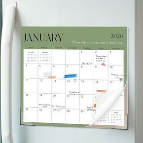 2025-2026 Magnetic Fridge Calendar, 18 Month 11.4''×13'' Fridge Calendar Runs from January 2025 to June 2026 Magnetic Calendar for Refrigerator for Personal Planning and Organizing in Kuwait