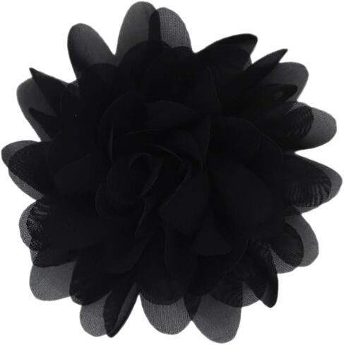 Satin Fabric Large Flower Brooch Pin Dainty Handmade Big Rose Flower Brooches Blossom Lapel Pins Silk Camellia Flowers Pin Wedding Dance Prom Party Banquet Dresses Suit Clothes Jewelry for Women in Saudi Arabia
