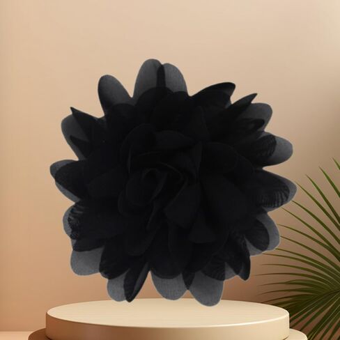 Satin Fabric Large Flower Brooch Pin Dainty Handmade Big Rose Flower Brooches Blossom Lapel Pins Silk Camellia Flowers Pin Wedding Dance Prom Party Banquet Dresses Suit Clothes Jewelry for Women in Saudi Arabia