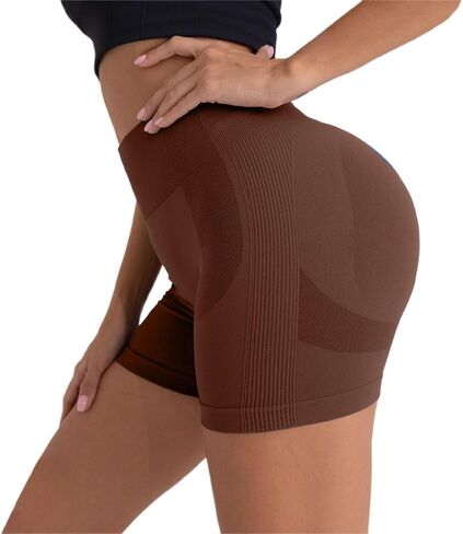 Stretch Yoga Leggings Shorts for Women Gym Athletic Lifting Leggings Ladies High Waisted Belly Control Shorts in Saudi Arabia