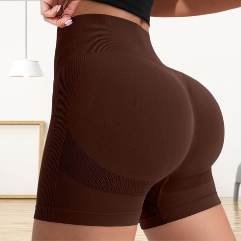 Stretch Yoga Leggings Shorts for Women Gym Athletic Lifting Leggings Ladies High Waisted Belly Control Shorts in Saudi Arabia