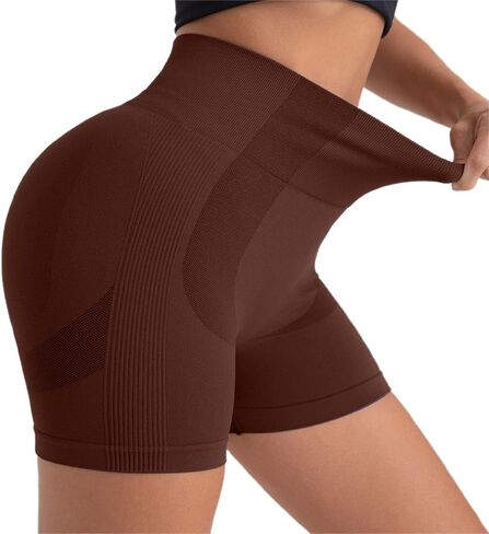 Stretch Yoga Leggings Shorts for Women Gym Athletic Lifting Leggings Ladies High Waisted Belly Control Shorts in Saudi Arabia