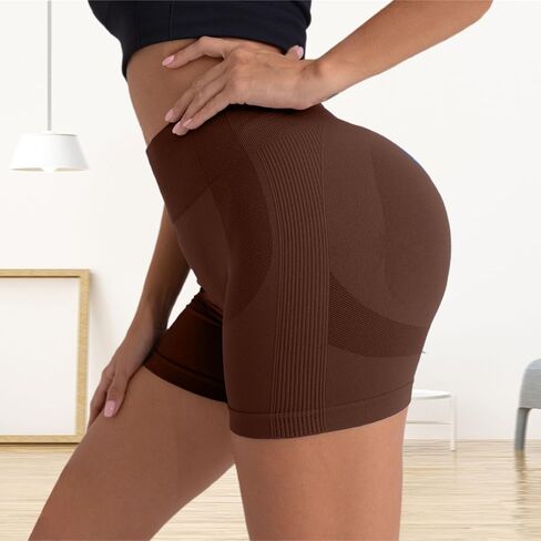 Stretch Yoga Leggings Shorts for Women Gym Athletic Lifting Leggings Ladies High Waisted Belly Control Shorts in Saudi Arabia