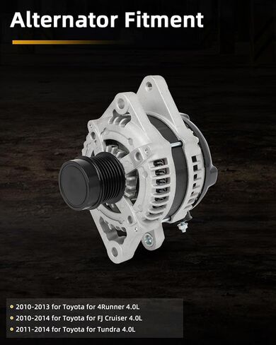 مولد كهربائي OCPTY 11517 2010-2013 لتويوتا لـ 4 رانر 4.0L ، 2010-2014 لتويوتا لـ FJ Cruiser 4.0L ، 2011-2014 لتويوتا لتندرا 4.0L in Saudi Arabia