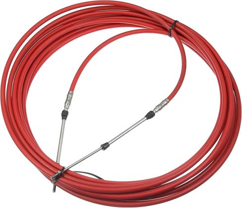 Motoforti قطعة واحدة 40 قدم 12 متر 472 بوصة نوع بحري 3300 / 33C كابل صندوق التحكم عن بعد لمحرك ياماها الخارجي محرك القارب الأحمر in Saudi Arabia