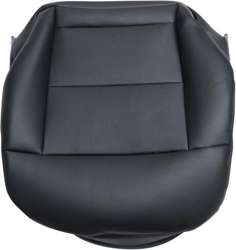 SecosAutoparts Black Leather Driver & Passenger Side Bottom Replacement Seat Cover & Top Leather Cover Compatible with Mercedes Benz E-Class E200 E250 E300 E350 2010 2011 2012 2013 2014 2015 2016 in Saudi Arabia