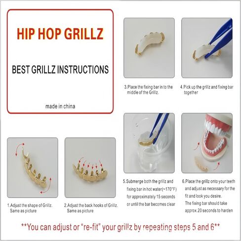قطعة واحدة عمودي شريط الذهب غطاء الأسنان Grillz مع زركونيا مكعب 3 قطعة 5 قطعة مجموعة قابل للتعديل تناسب الأزياء مجوهرات الأسنان للنساء الرجال الهيب هوب الأحداث in Saudi Arabia