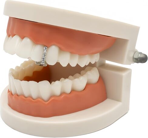 قطعة واحدة عمودي شريط الذهب غطاء الأسنان Grillz مع زركونيا مكعب 3 قطعة 5 قطعة مجموعة قابل للتعديل تناسب الأزياء مجوهرات الأسنان للنساء الرجال الهيب هوب الأحداث in Saudi Arabia