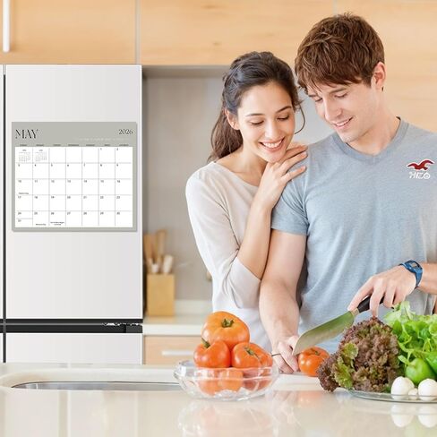 2025-2026 Magnetic Fridge Calendar, 18 Month 11.4''×13'' Fridge Calendar Runs from January 2025 to June 2026 Magnetic Calendar for Refrigerator for Personal Planning and Organizing in Kuwait