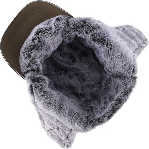 Connectyle Trapper Hat for Men Women Faux Fur Winter Hat with Ear Flaps Water-Resistant Hunting Hats Ushanka Skiing Cap in Saudi Arabia