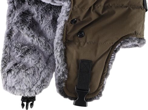 Connectyle Trapper Hat for Men Women Faux Fur Winter Hat with Ear Flaps Water-Resistant Hunting Hats Ushanka Skiing Cap in Saudi Arabia