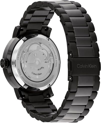 Calvin Klein Men's CK Iconic - 40mm 3H Automatic Watch - Stainless Steel Bracelet - Water Resistance 30 Meters - Self-Winding Mechanical Movement - Luxury Timepiece - Gift for Him in Saudi Arabia