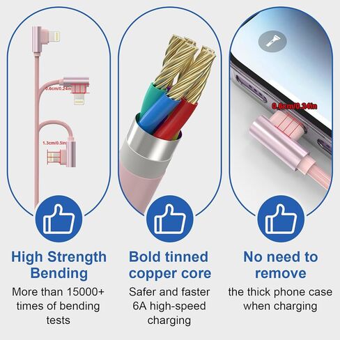 كابل ملفوف USB-C إلى Lightning [معتمد من MFi] كابل Apple CarPlay مع مزامنة البيانات، كابل شحن iPhone قصير قابل للسحب لأجهزة iPhone/Pad/Pod، أبيض in Kuwait