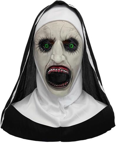 Woman Scary Nun Cosplay Costume Terror Monastery Cosplay Black Wear For Nun And Cross Halloween Party in Saudi Arabia