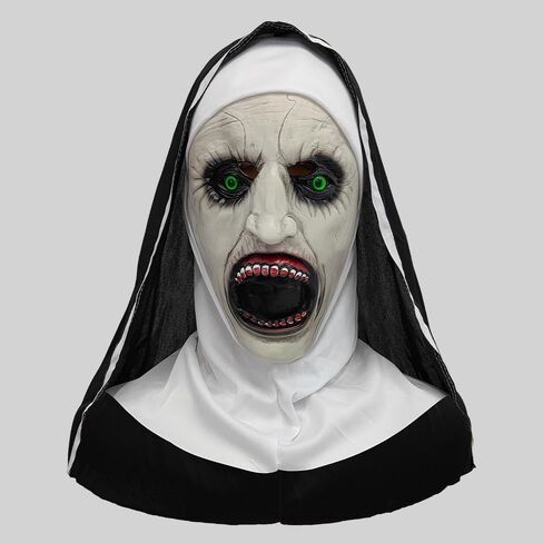 Woman Scary Nun Cosplay Costume Terror Monastery Cosplay Black Wear For Nun And Cross Halloween Party in Saudi Arabia