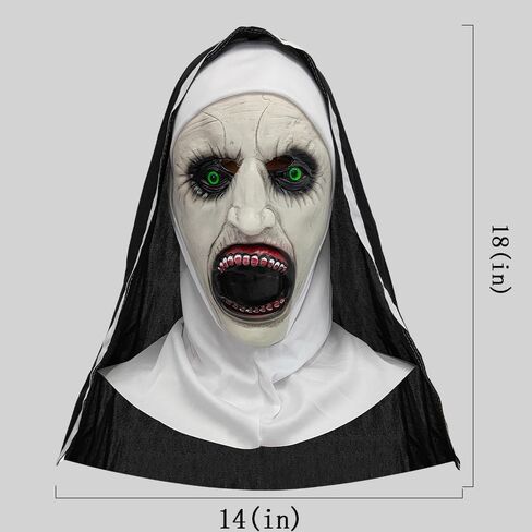 Woman Scary Nun Cosplay Costume Terror Monastery Cosplay Black Wear For Nun And Cross Halloween Party in Saudi Arabia